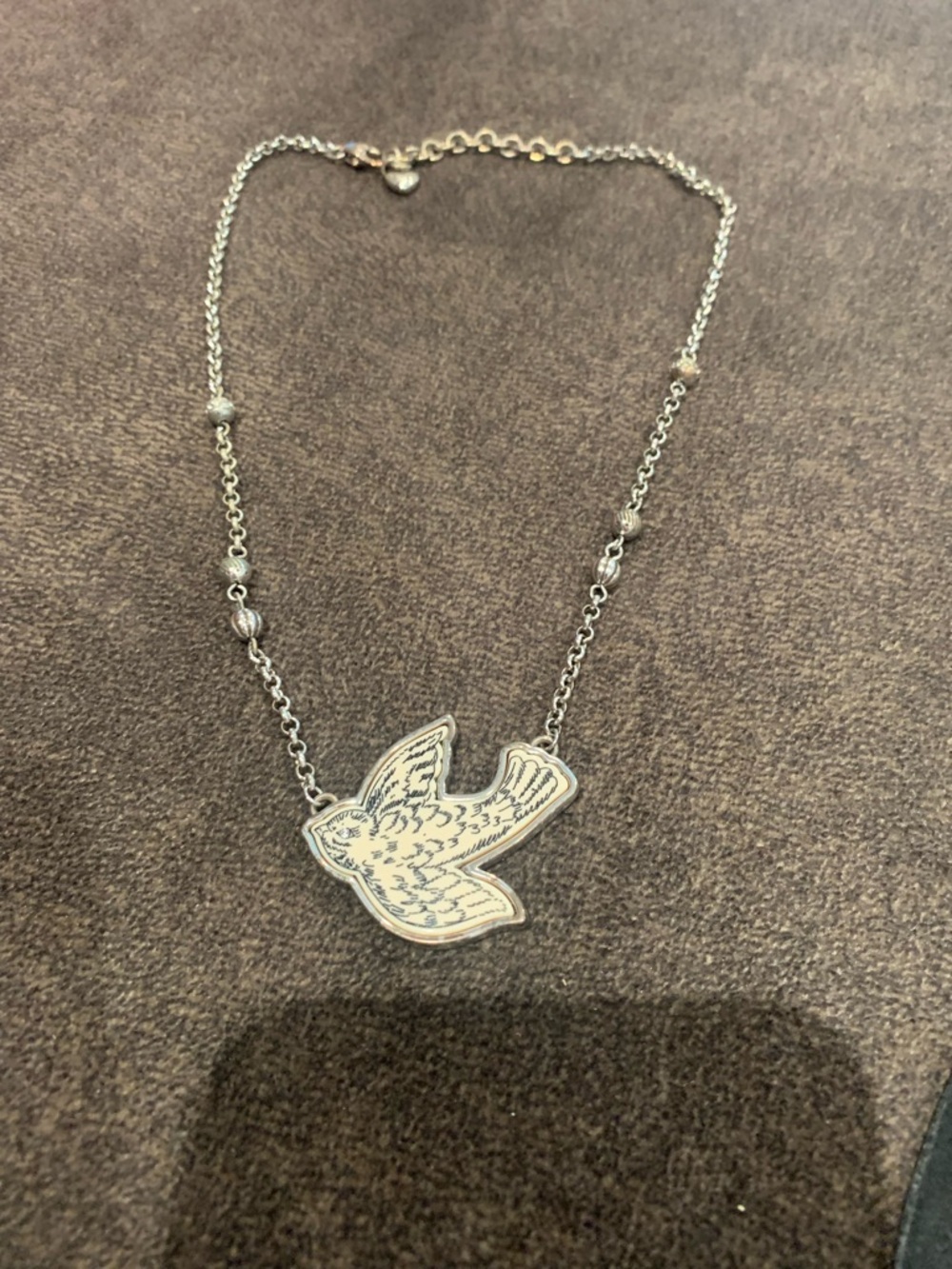 Brighton Silver Bird Pendant Necklace